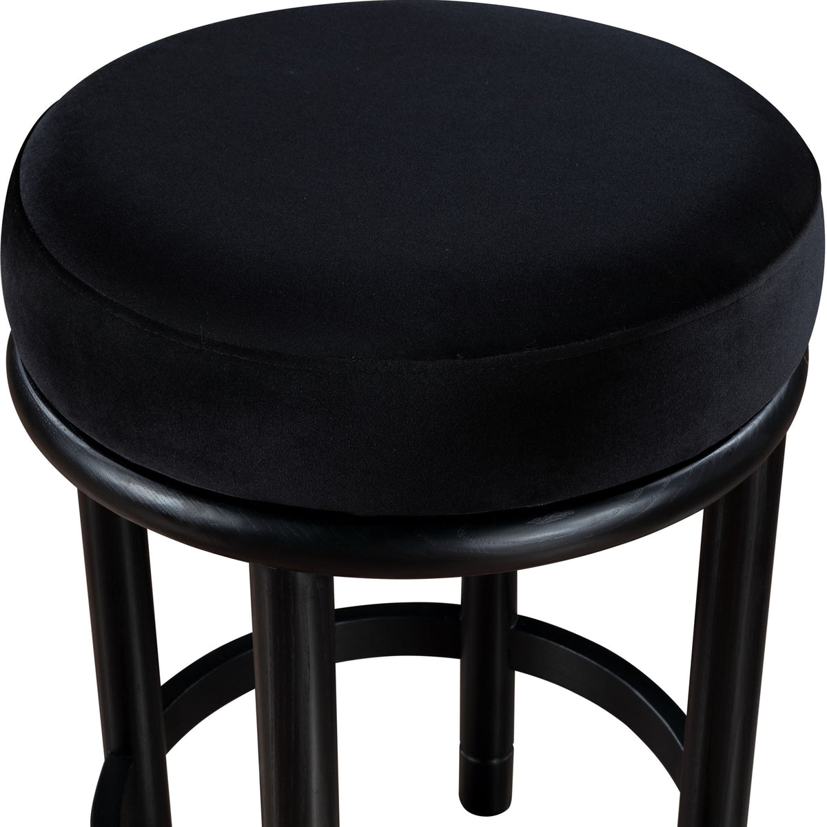Monette - Counter Stool With Black Base