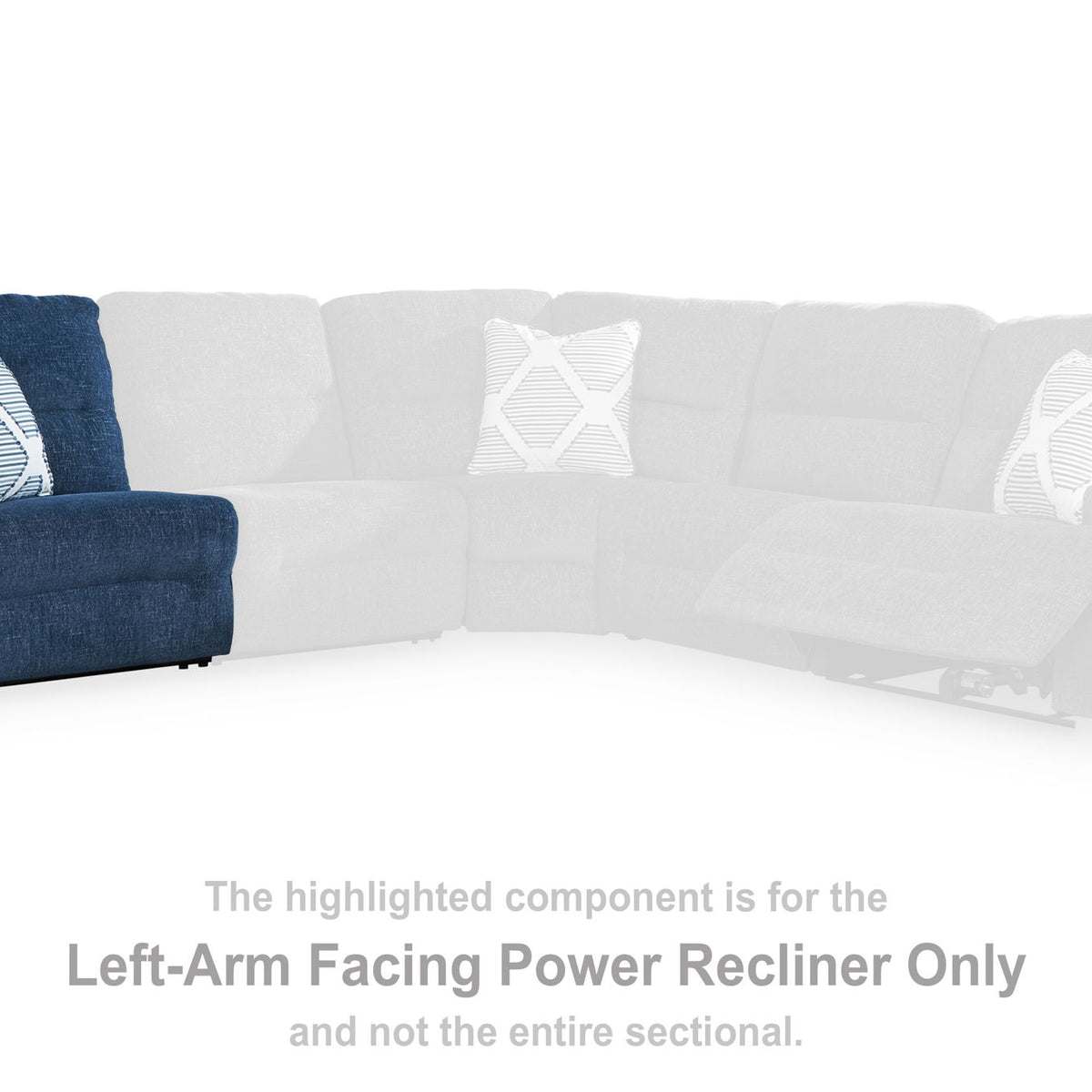 Acklen Place - Laf Zero Wall Power Recliner - Navy