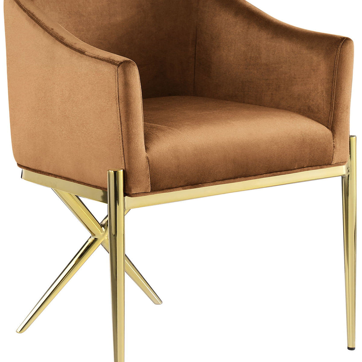 Xavier - Dining Chair with Gold Legs
