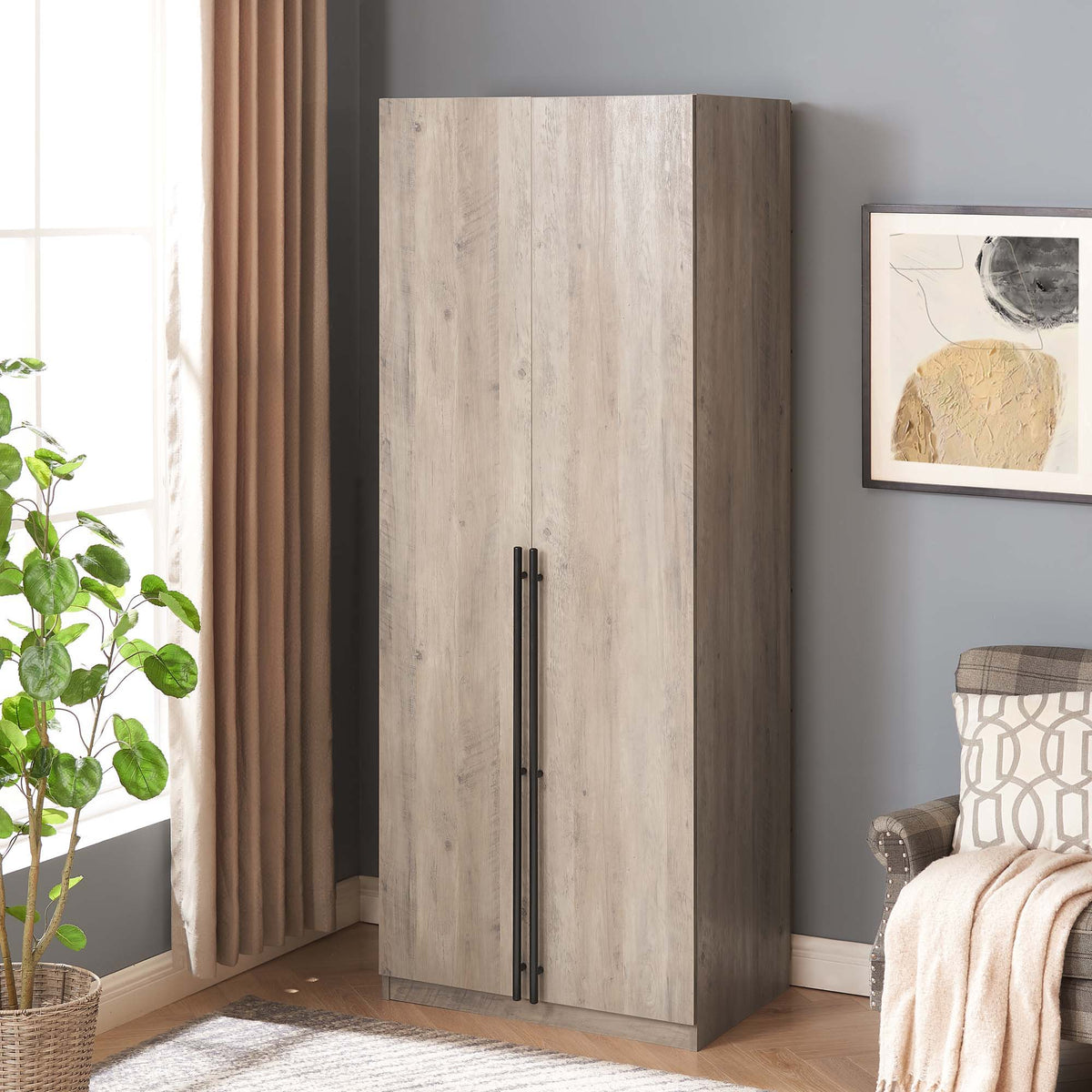 Manhattan Lee - Wooden Wardrobe Closet