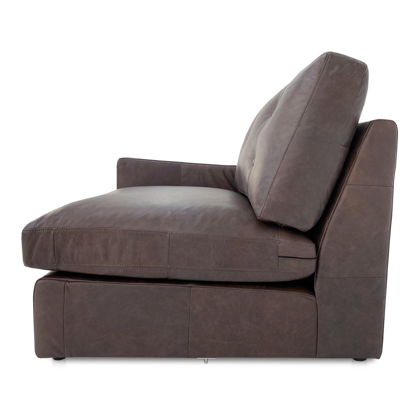 Thurlow - Left Arm Facing Chair Leather - Espresso Brown