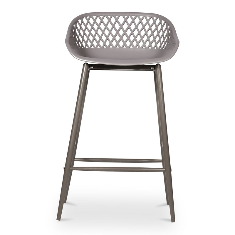 Piazza - Outdoor Counter Stool (Set of 2) - Gray