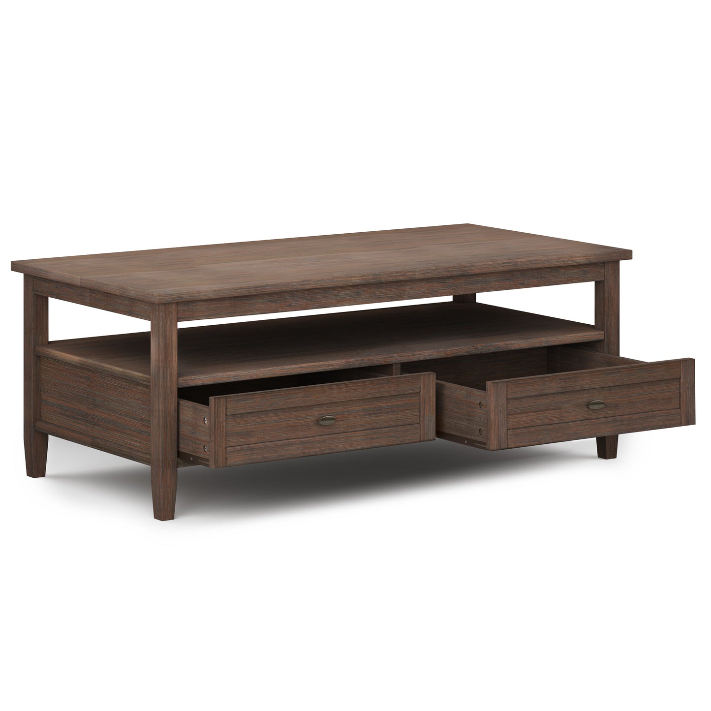 Warm Shaker - Coffee Table - Farmhouse Brown