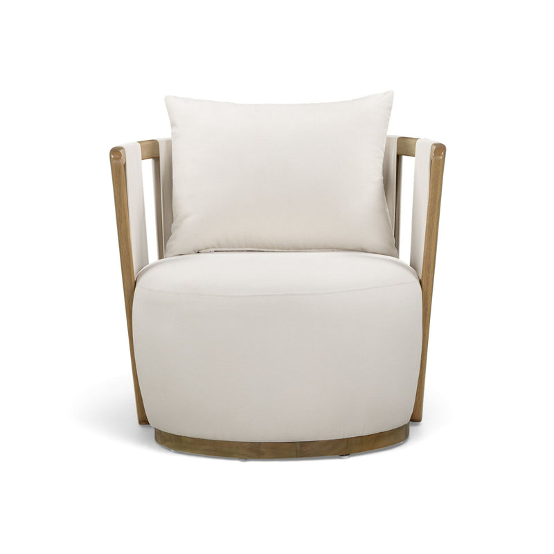 Paolo - Fabric Outdoor Accent Chair - Cream