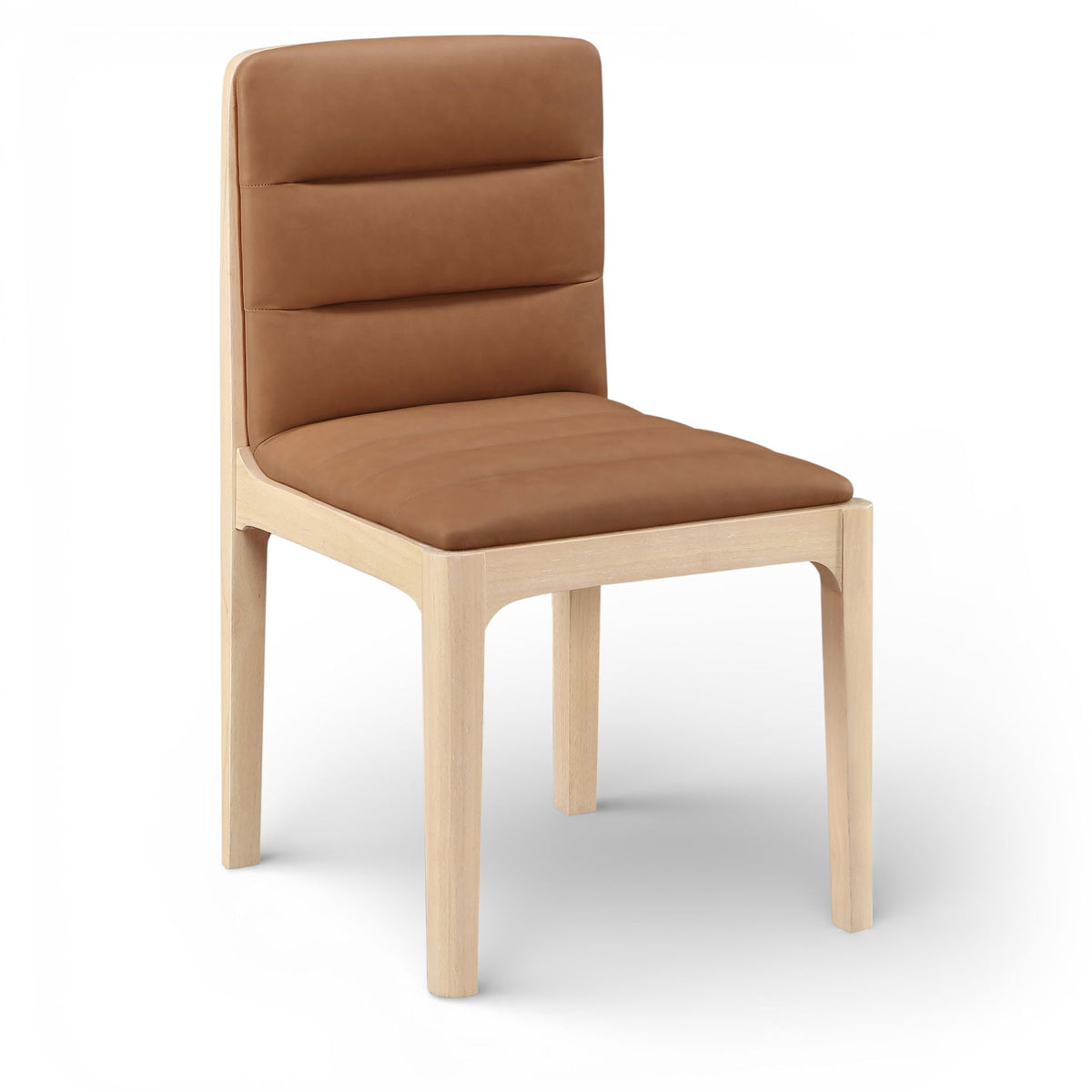 Ellis - Vegan Leather Upholstered Dining Chair (Set of 2) - Natural Base