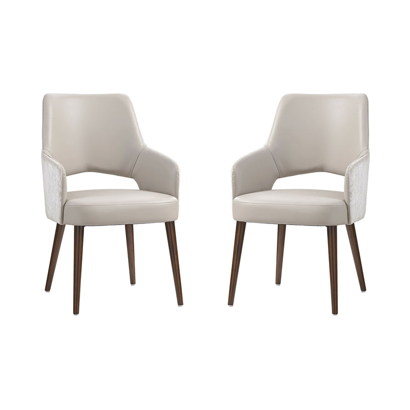 Manhattan Liora - Wood Upholstered Armchair