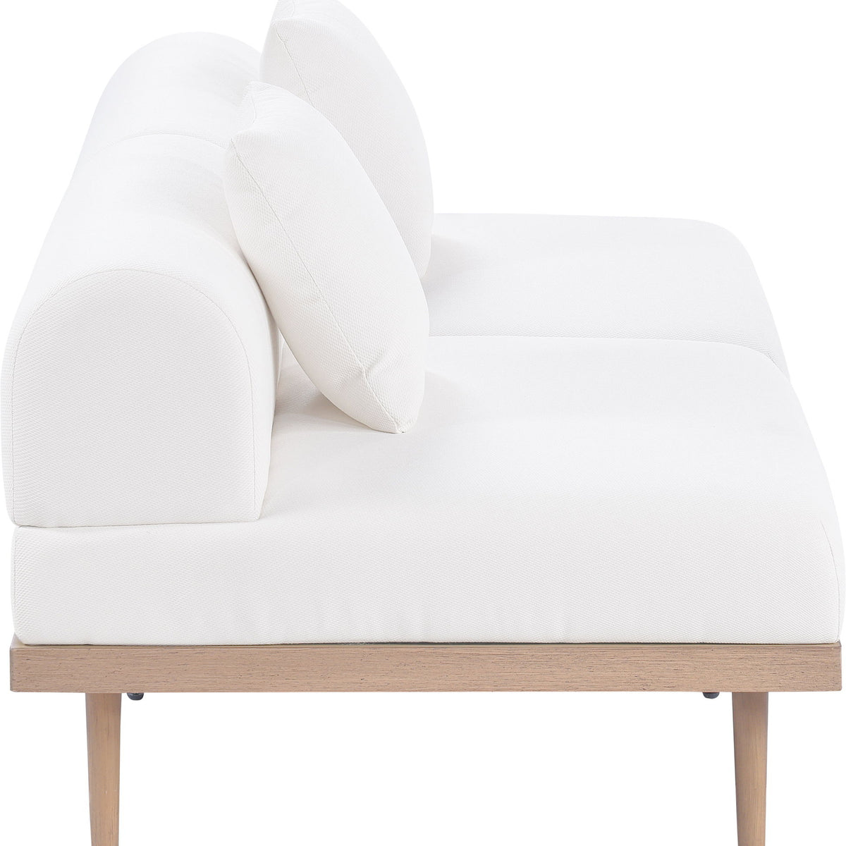 Laguna - 2 Piece Resilient Water Resistant Fabric 71" Outdoor Patio Armless Modular Loveseat