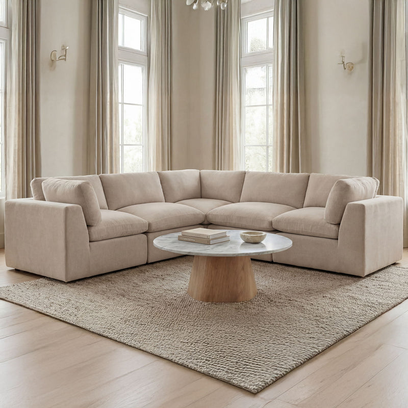 Cates - Classic L Modular Sectional - Pebble
