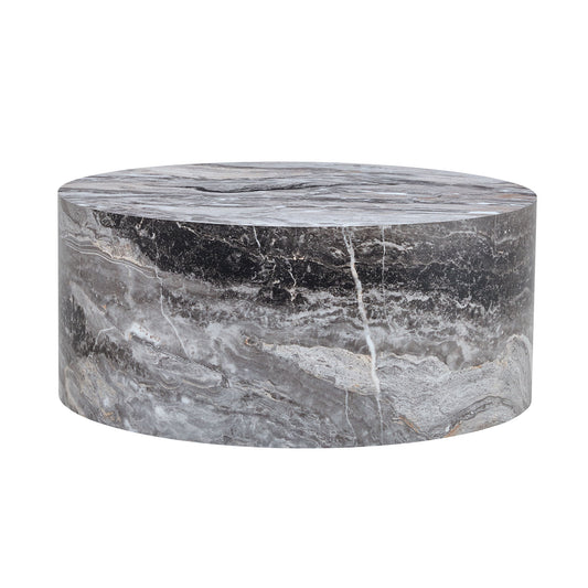 Cylindrical Coffee Table With Material For Living Room