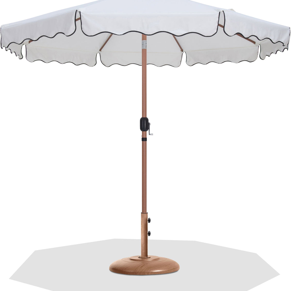 Amalfi - Patio Umbrella - Light Brown Base / Light Brown Pole