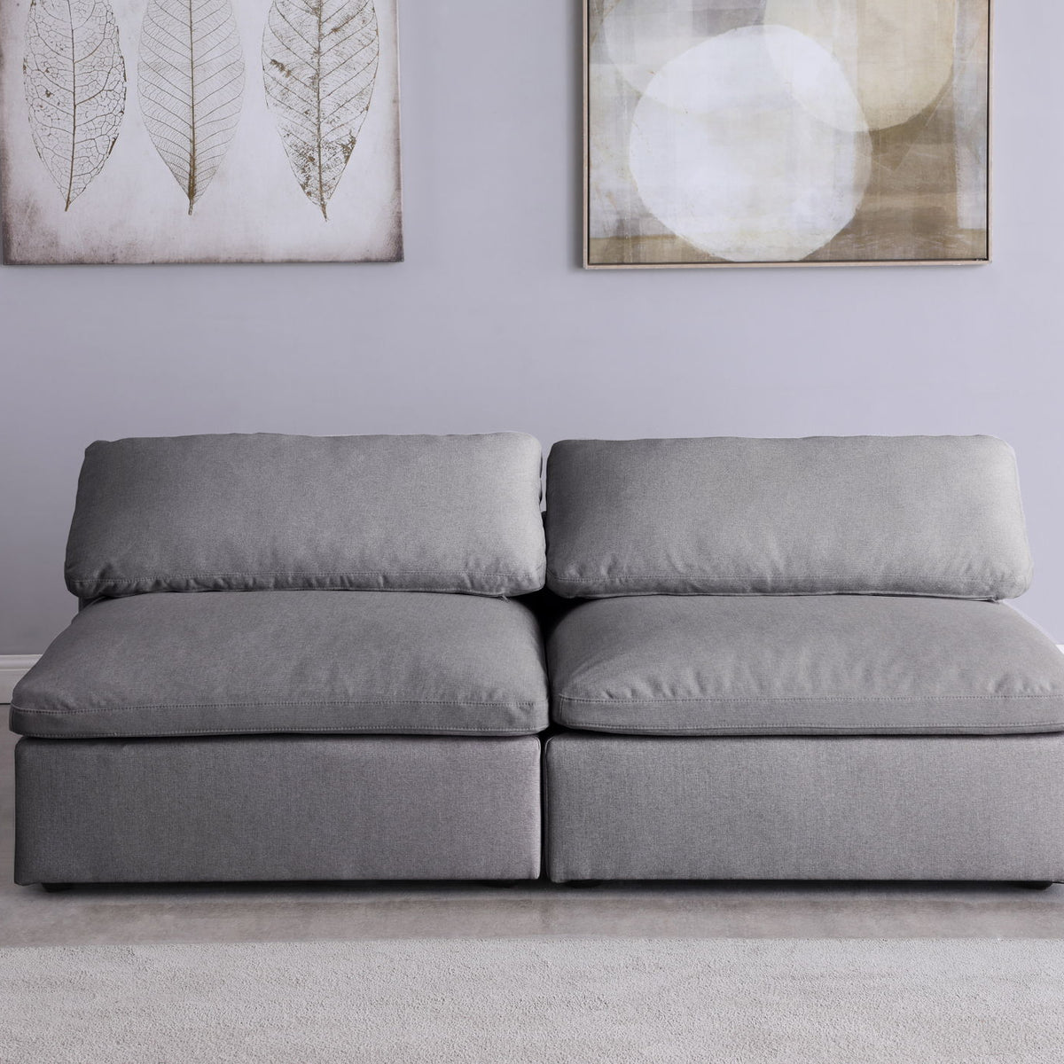 Serene - Modular Armless 2 Seat Sofa
