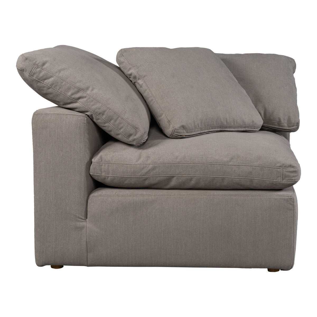 Terra - Livesmart Fabric Condo Corner Chair - Light Gray