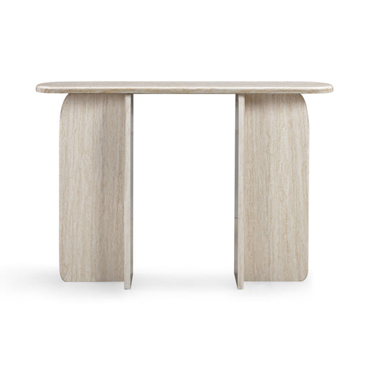 Clementine - Console Table - Travertine