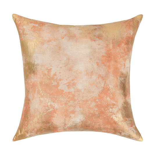 Radiant Oasis - Onara Pillow 22' x 22' - Burnt Orange/Gold