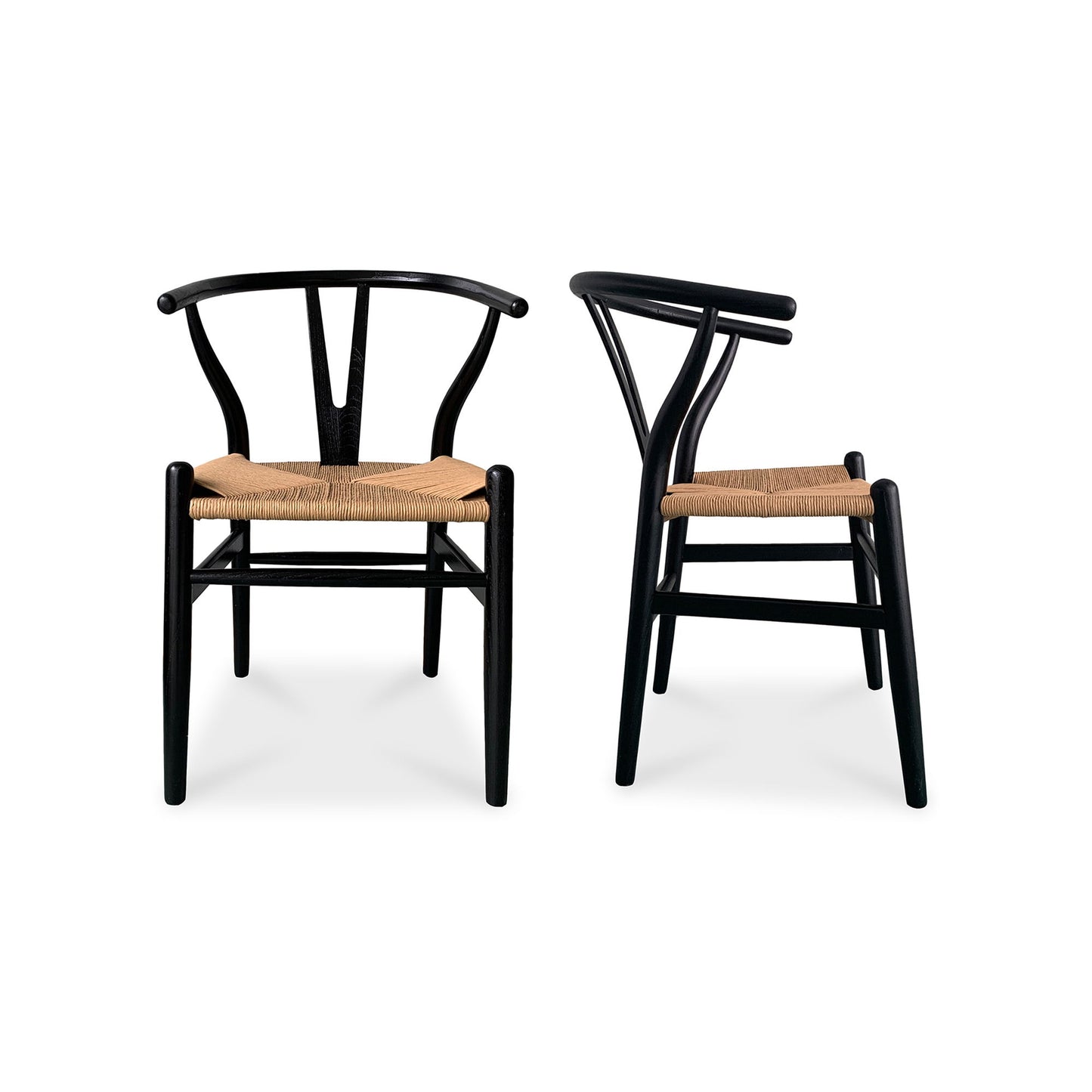 Ventana - Dining Chair Chair (Set of 2) - Black / Natural