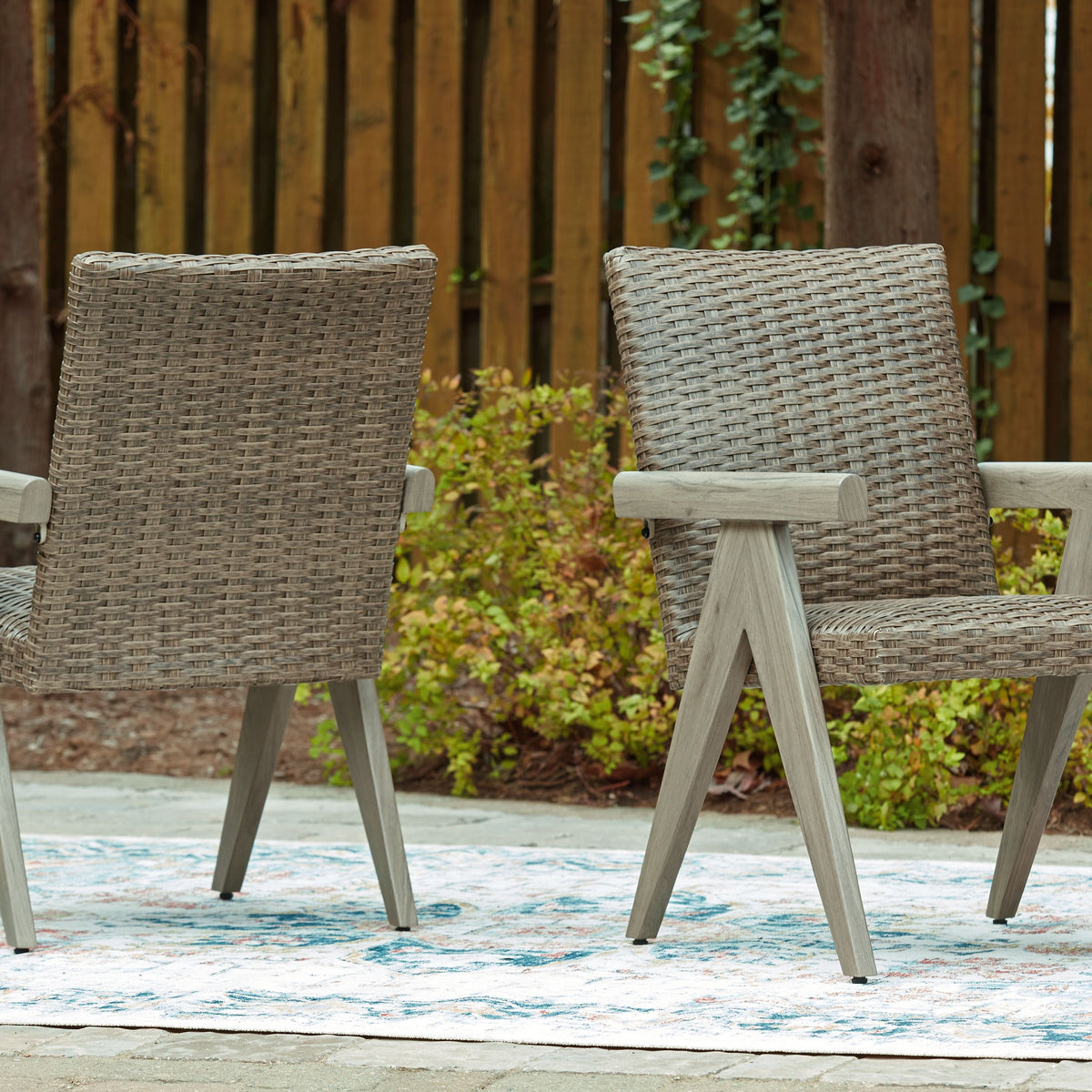 Cliff Trails - Beige - Arm Chair (Set of 2)