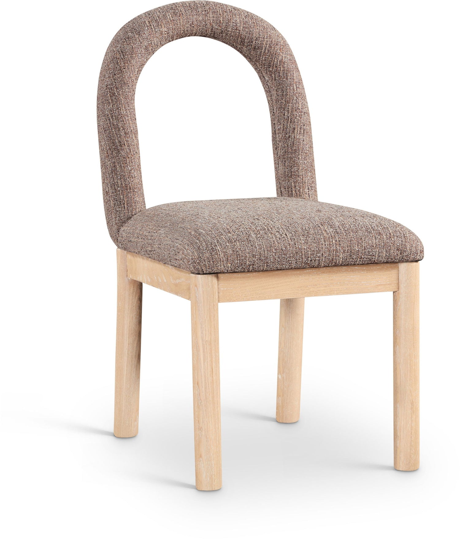 Conrad - Linen Dining Chair With Natural Legs