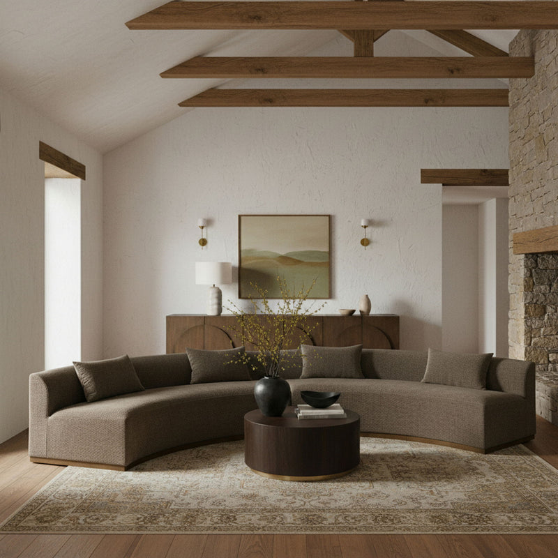 Avanti - 182.5" Chenille Fabric Upholstered 2 Piece Modular Sectional