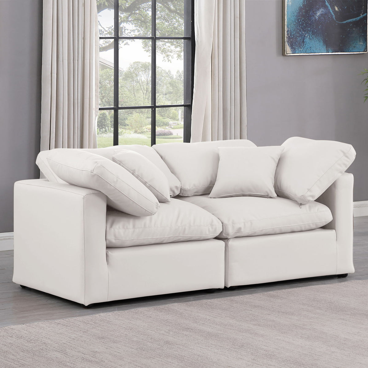 Indulge - Faux Leather 2 Seat Modular Sofa