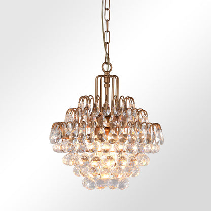 Grace - Crystal Chandelier Medium - Gold