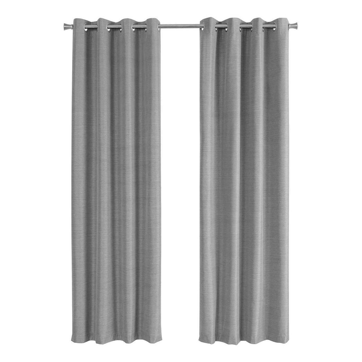 2 Pieces Set, Curtain Panel, Room Darkening, Grommet, Contemporary & Modern