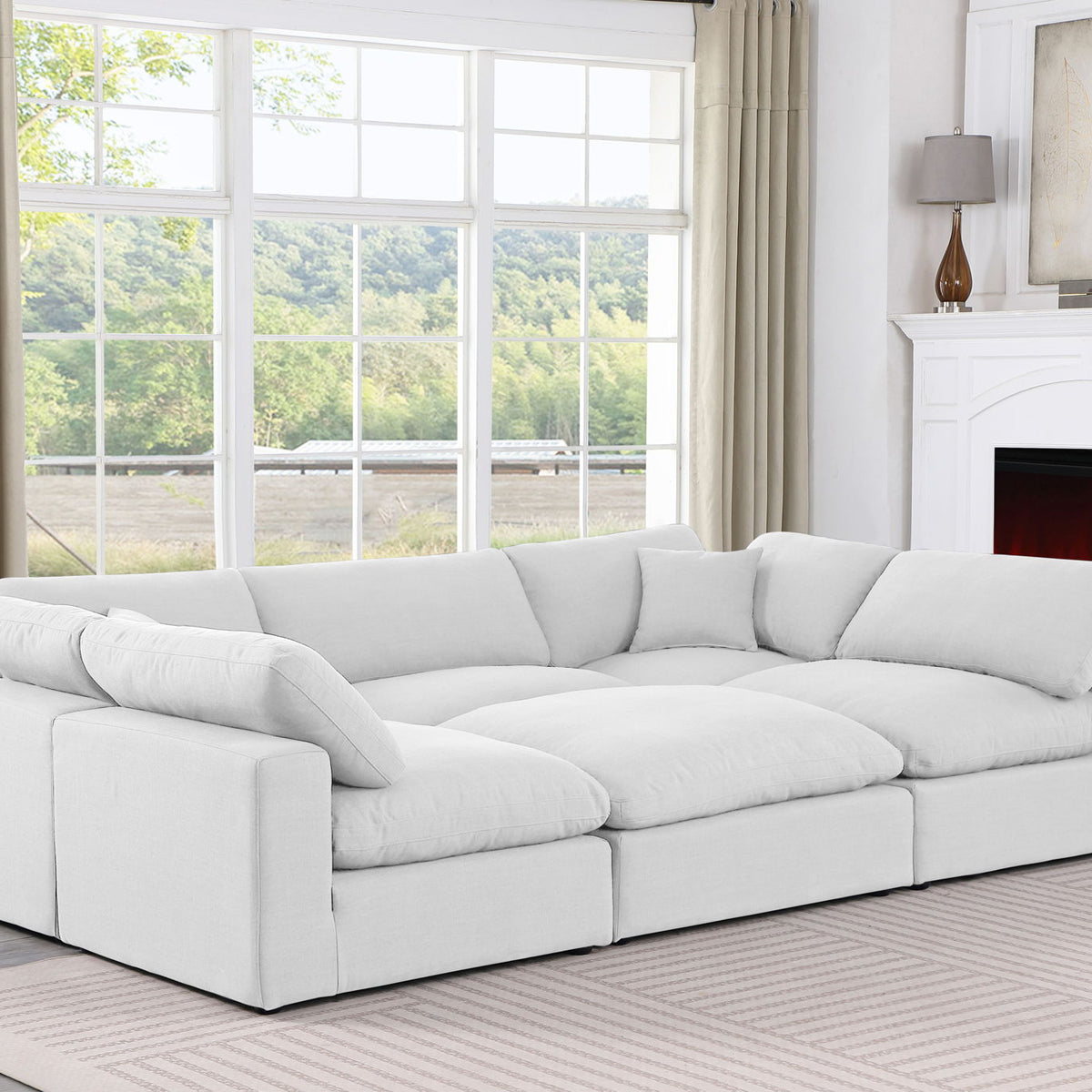 Comfy - 6 Piece Linen Sectional