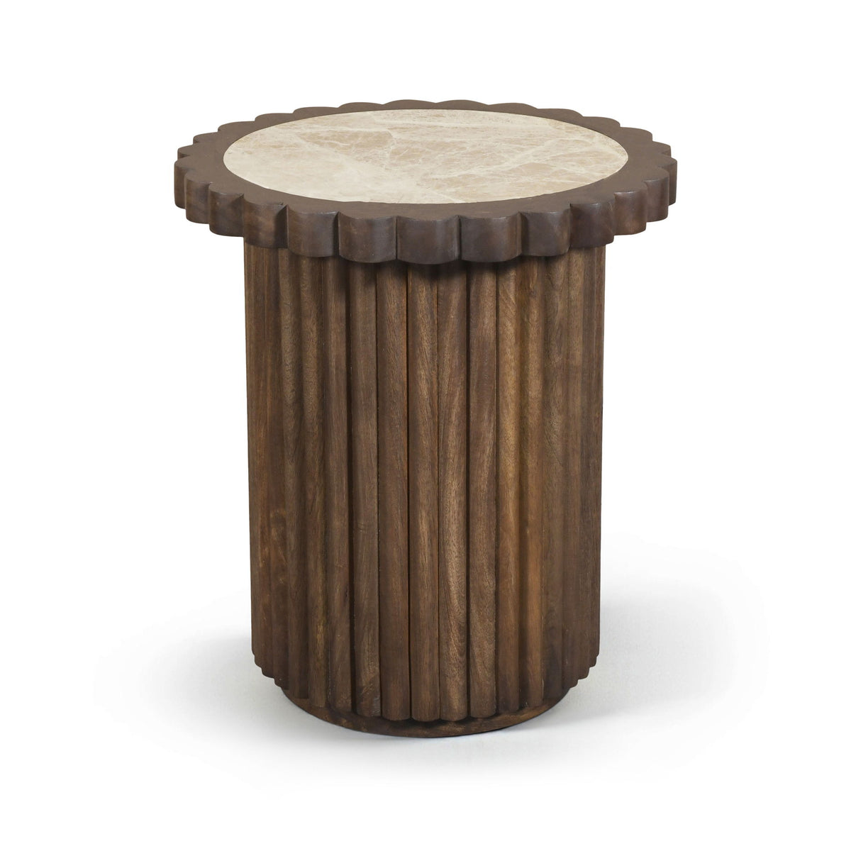 Elvira - Marble And Mango Wood Table