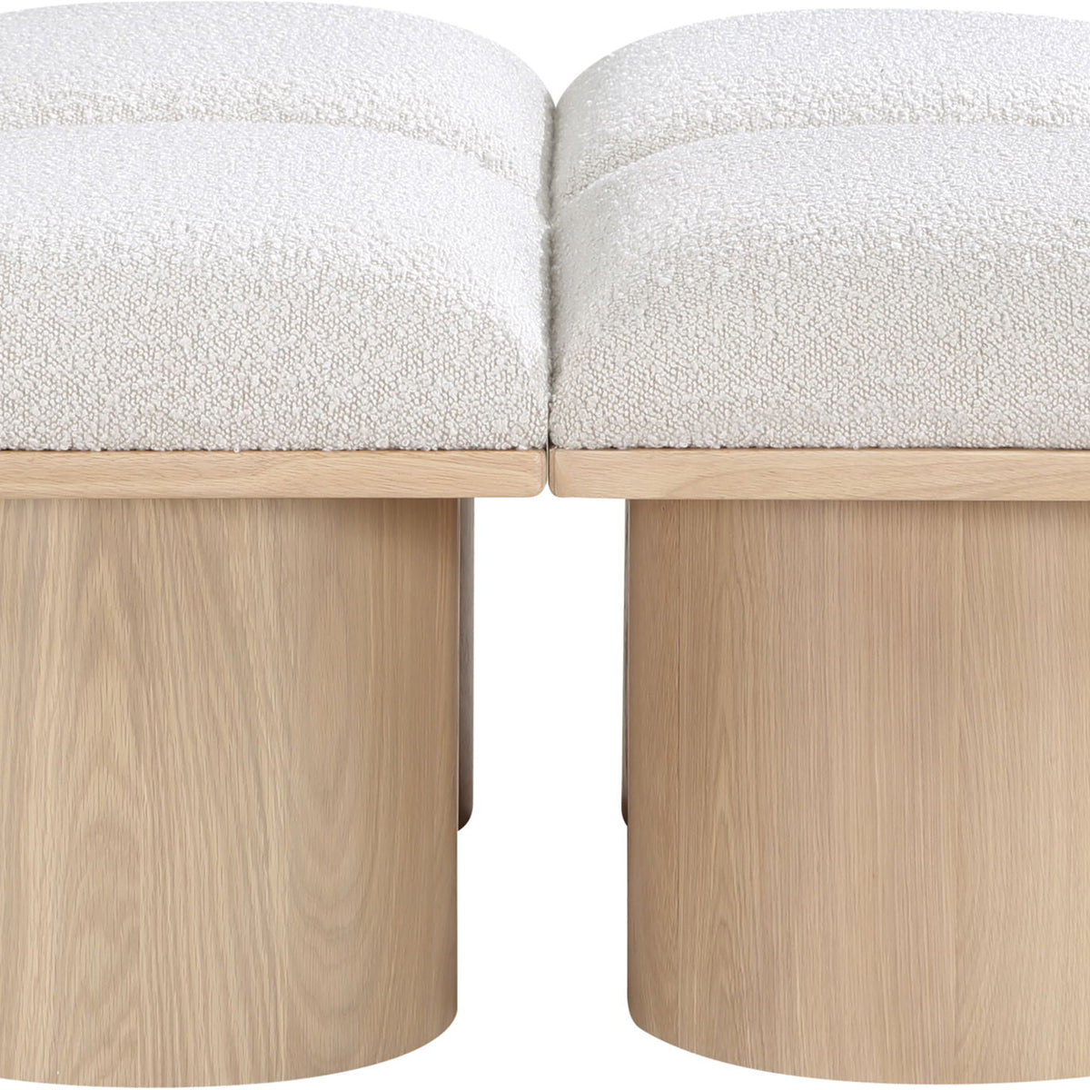 Pavilion - 4 Piece Modular Bench With Natural Base