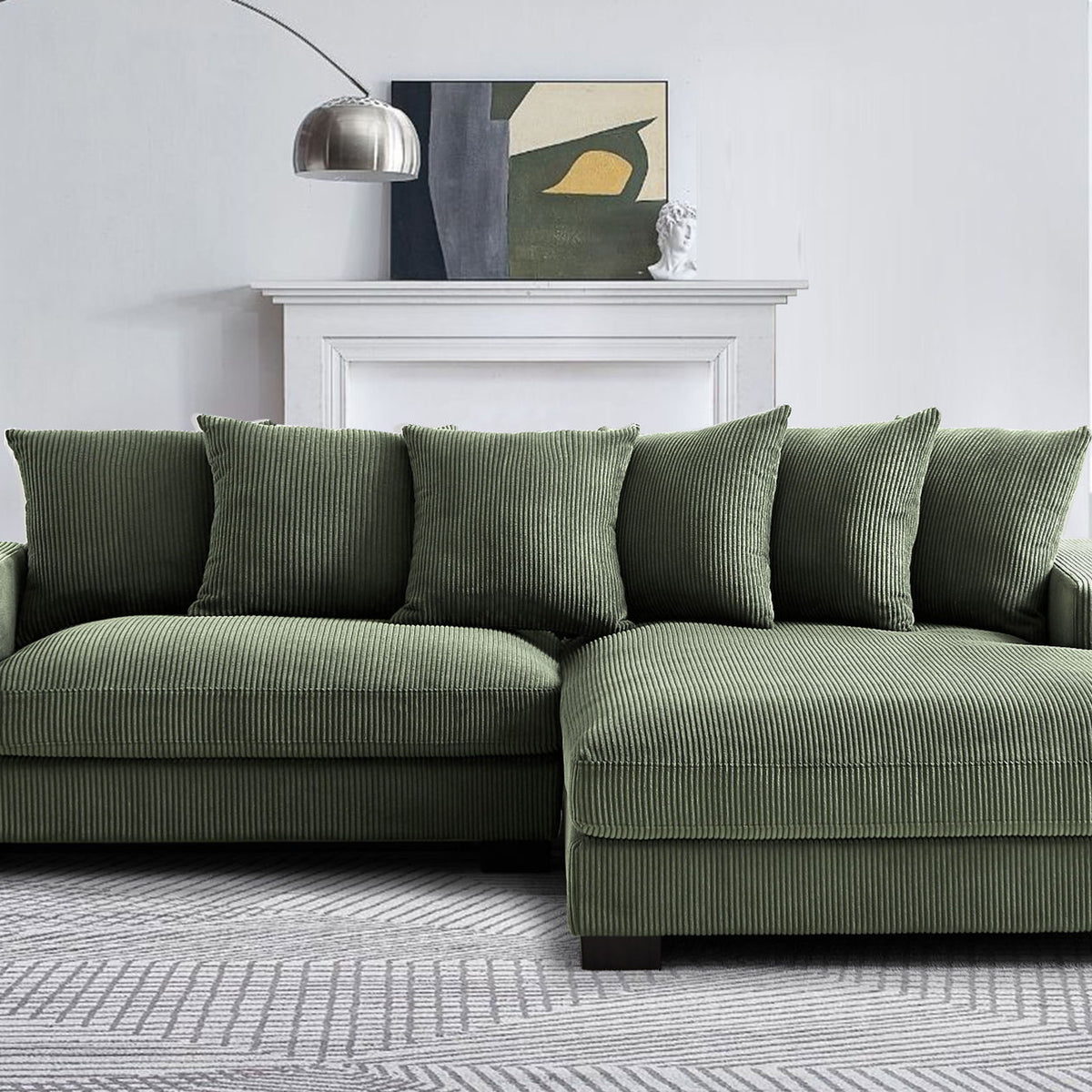 Luxe - Oversized 2 Piece Sectional Couches For Living Room, L Shaped Sofa With Chaise