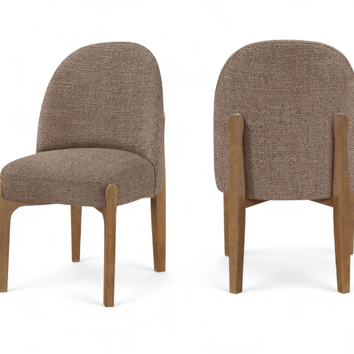 Torino - Upholstered Dining Chair With Brushed Brown Base (Set of 2)
