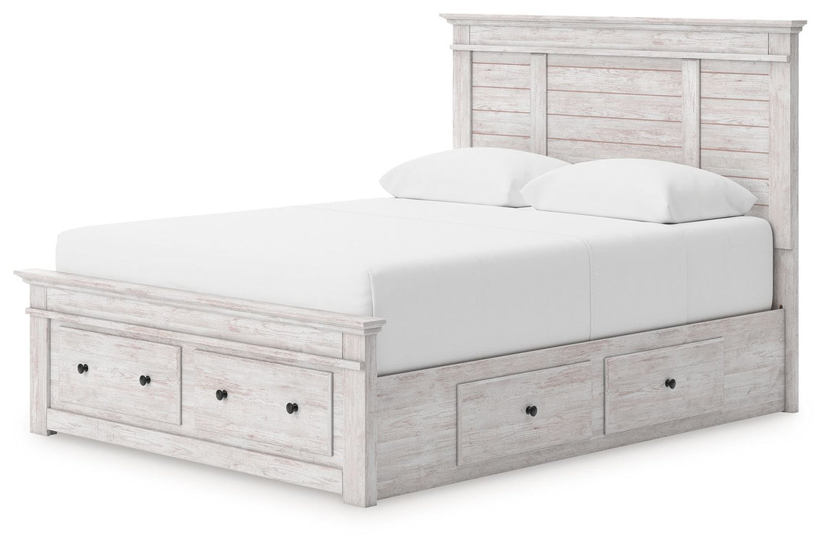 Makidern - Panel Storage Bed