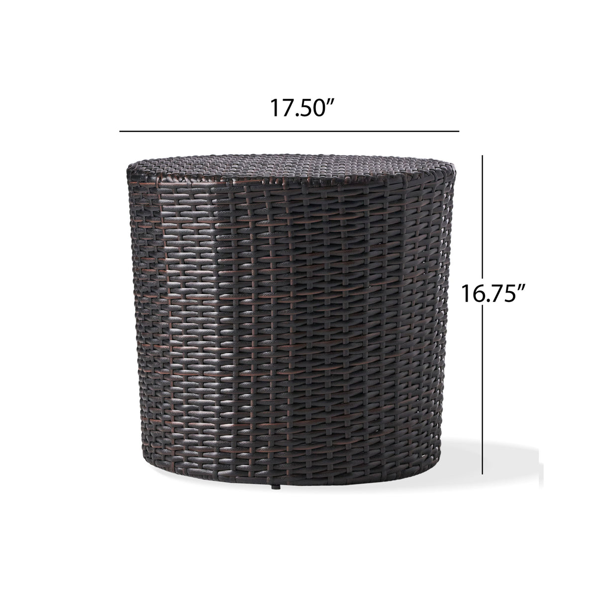 Barrel Side Table With Handcrafted Details
