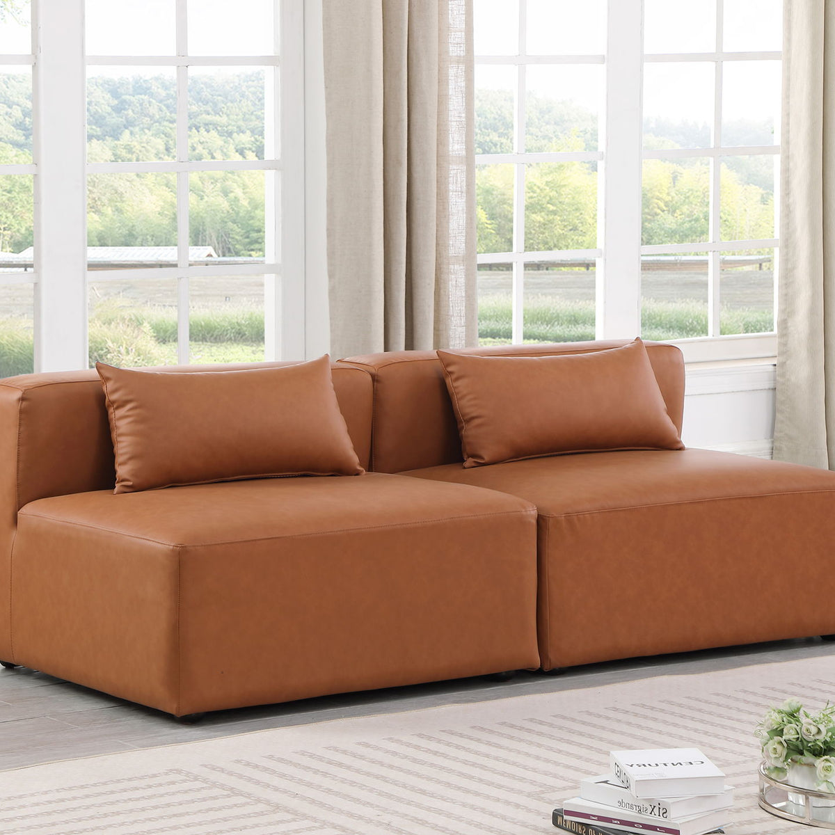 Cube - Modular 2 Seat Armless Sofa