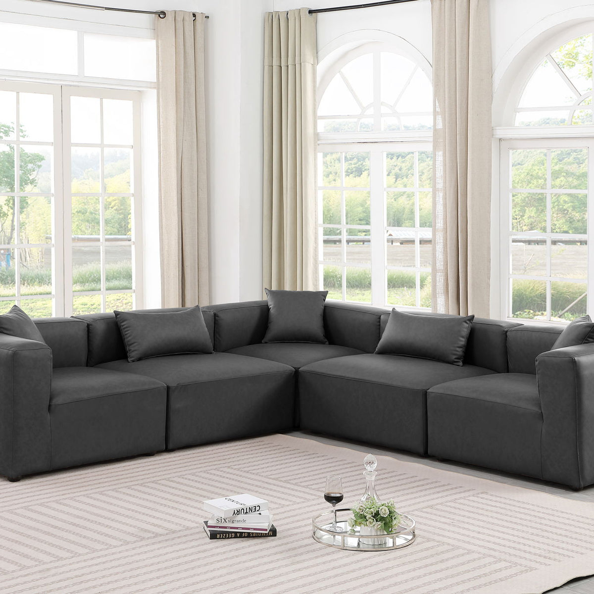 Cube - 5 Piece Modular Corner Sectional