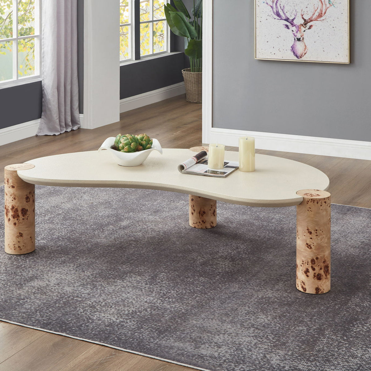 Thor - Burl Wood Coffee Table - Natural