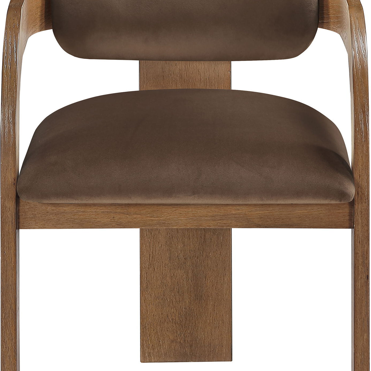 Cedra - Velvet Performance Fabric Upholstered Dining Chair (Set of 2) - Brown Frame