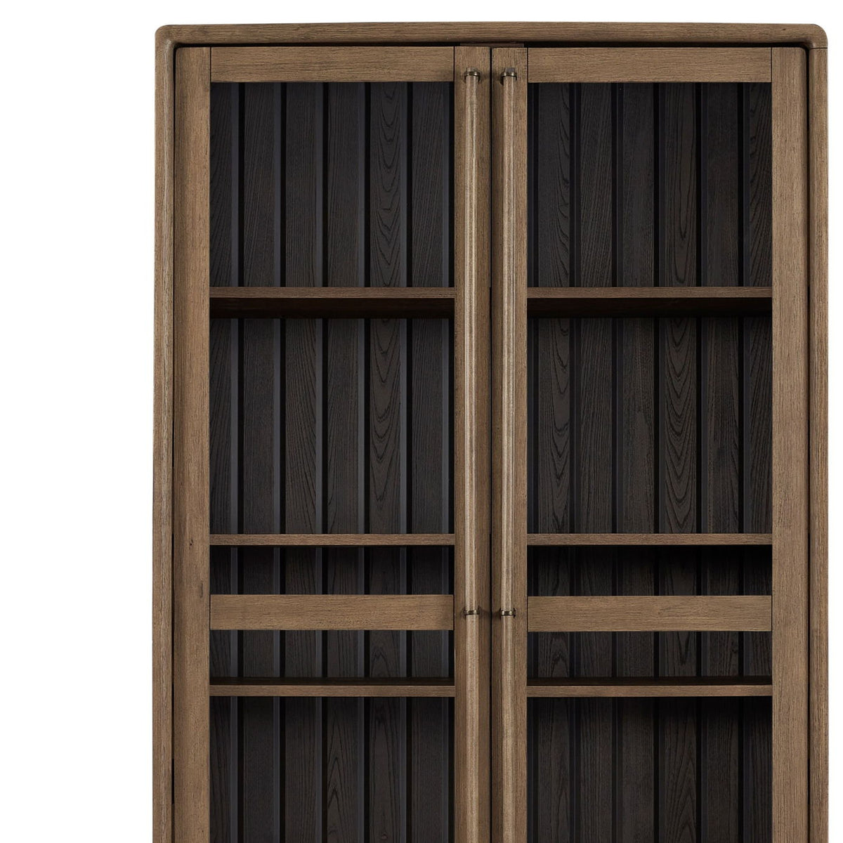 Display Cabinet - Latte / Peppercorn