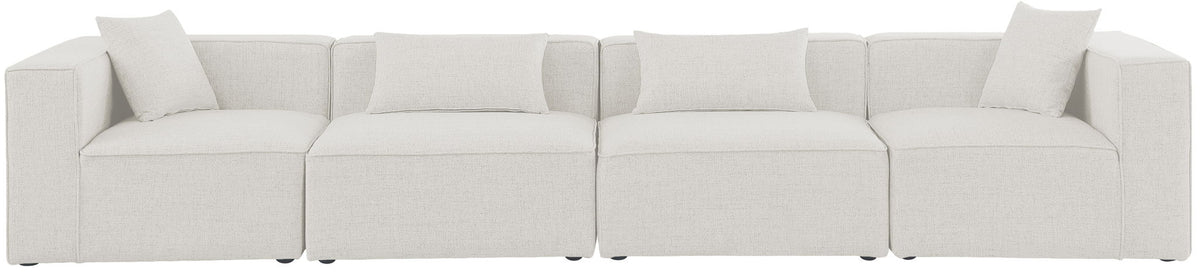 Cube - Linen Modular 4 Seat Sofa