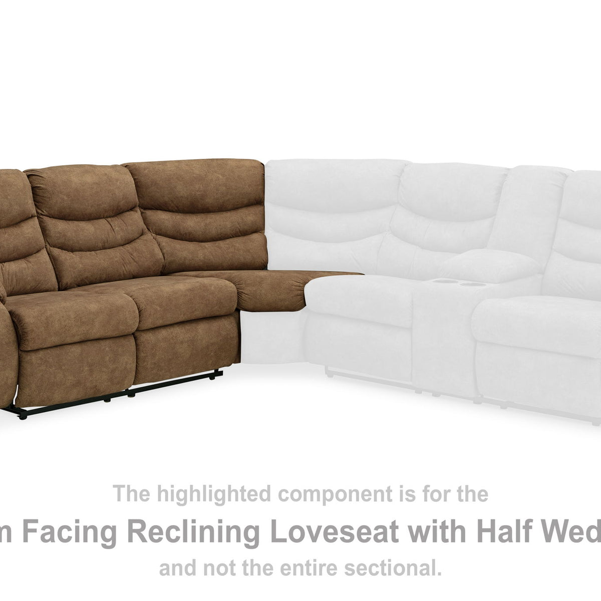 Partymate - Laf Reclining Loveseat - Brindle