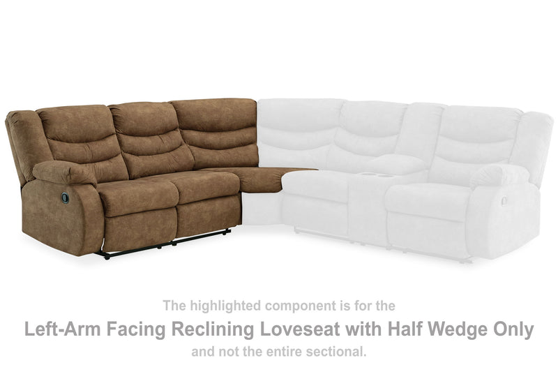 Partymate - Laf Reclining Loveseat - Brindle