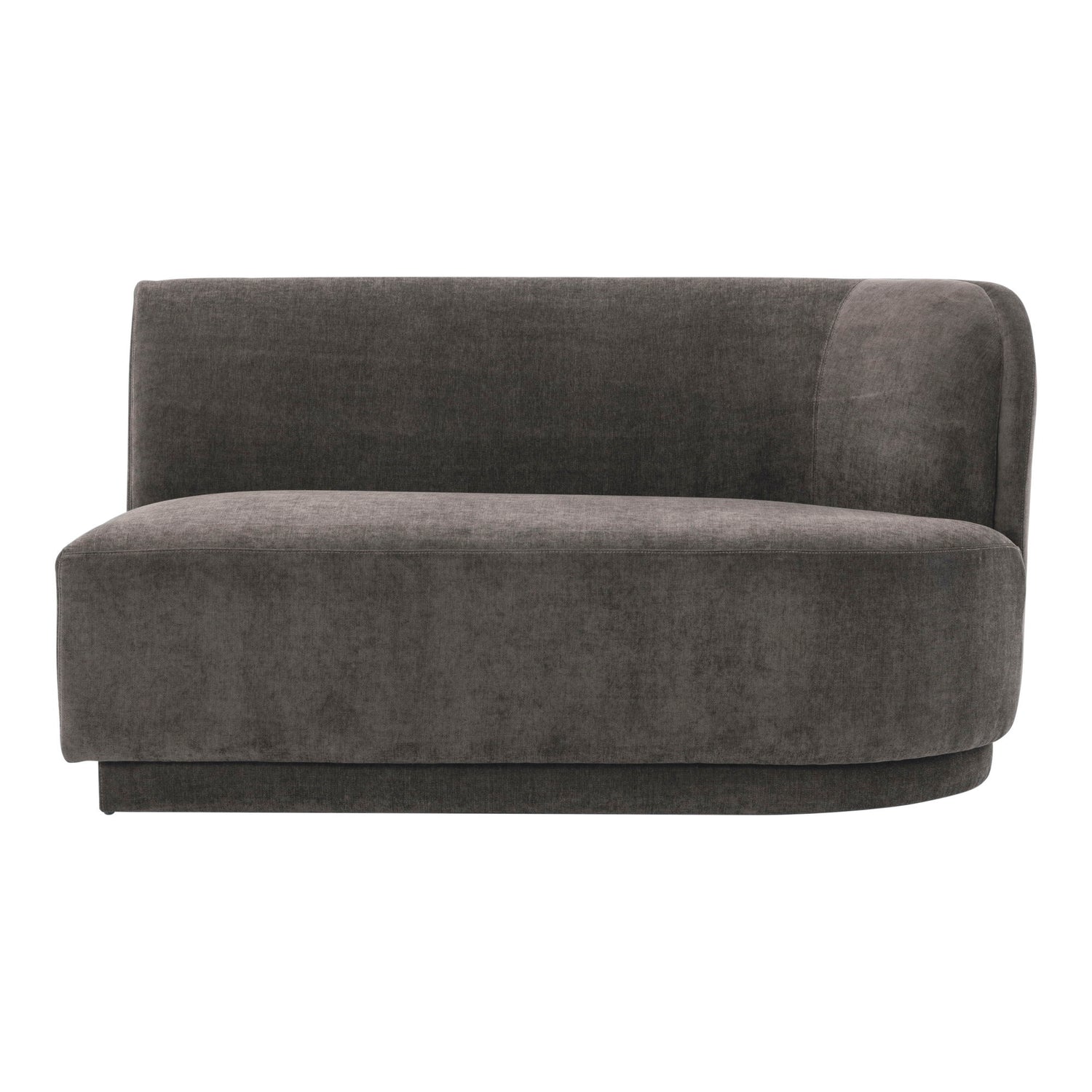 Yoon - Right 2 Seat Sofa - Dark Gray