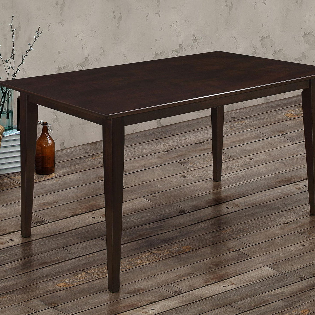 Gabriel Rectangular 59-inch Wood Dining Table Cappuccino
