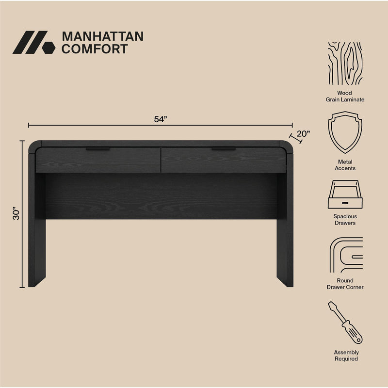 Grace - Office Desk - Black