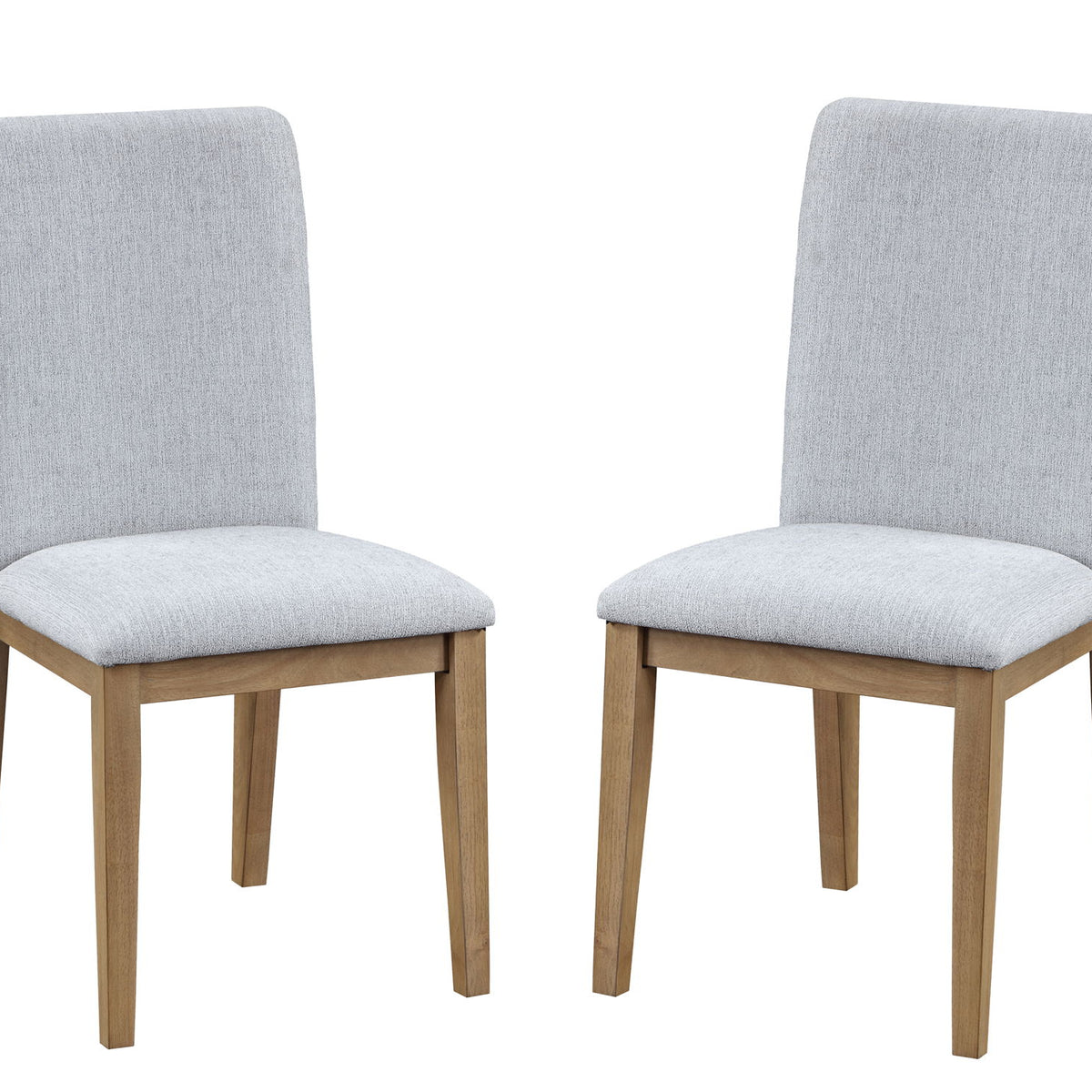 Delphine - Linen Fabric 19" Dining Chair (Set of 2) - Gray