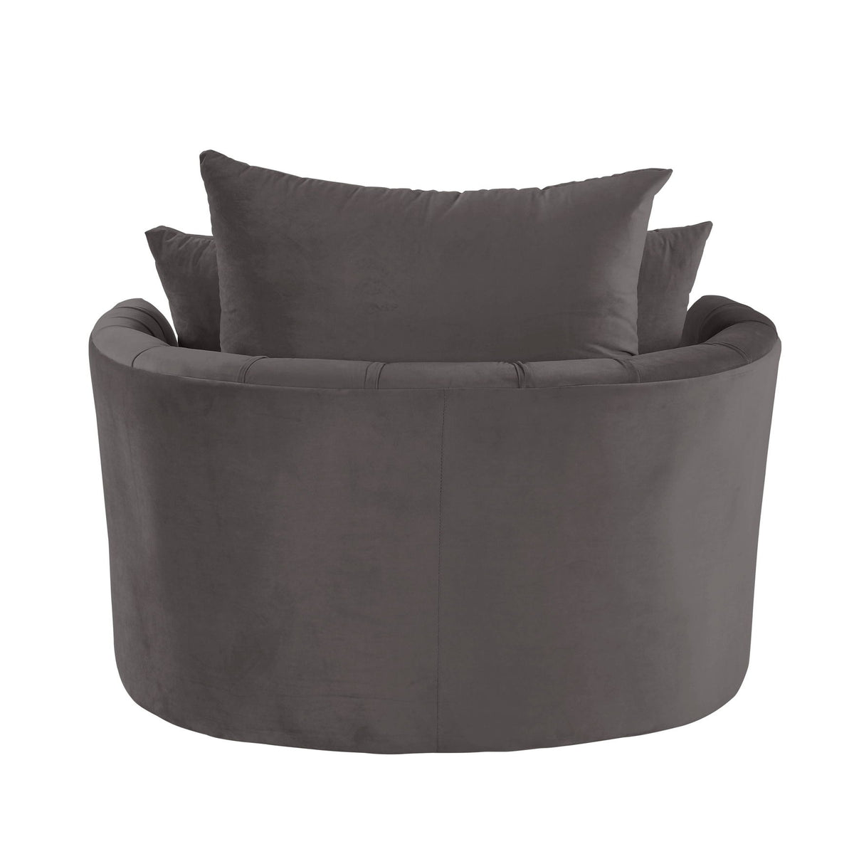 Zunyas - Velvet Accent Chair With Swivel