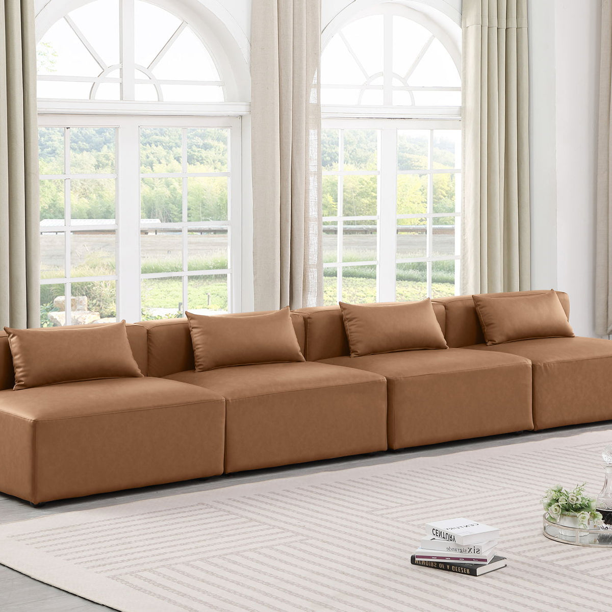 Cube - Modular 4 Seat Armless Sofa