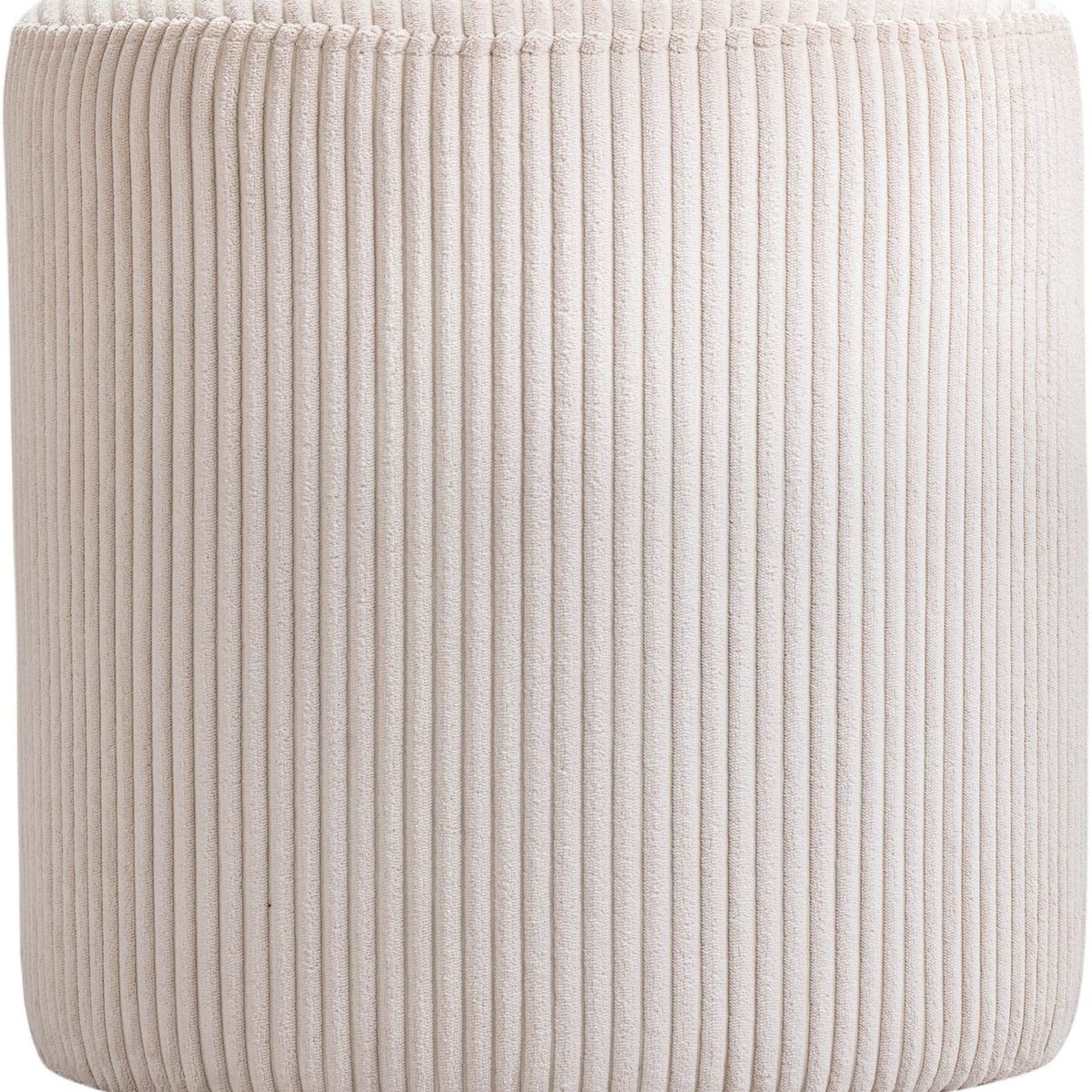 Roy - Round Microsuede Ottoman / Stool