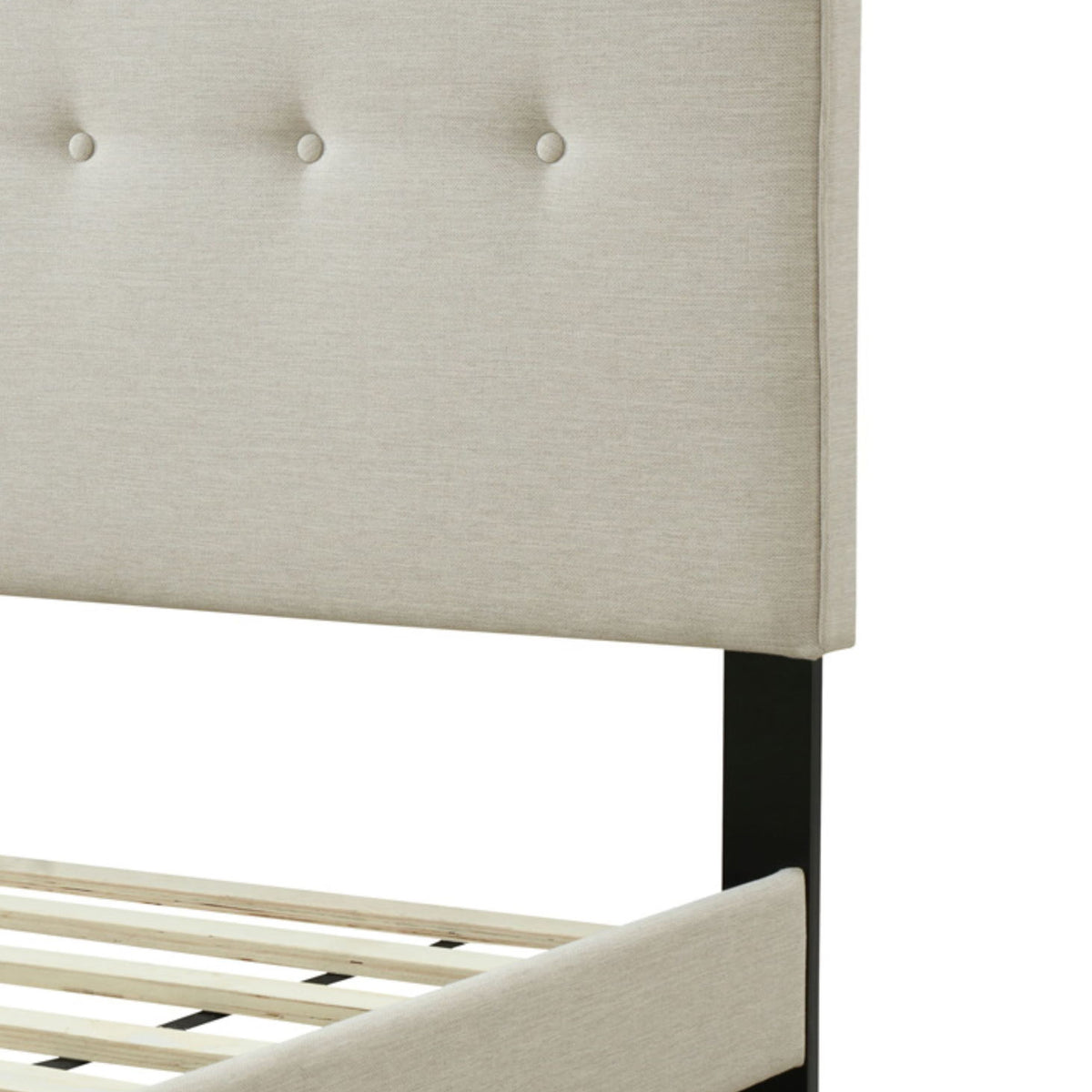 Upholstered Bed Compact With USB