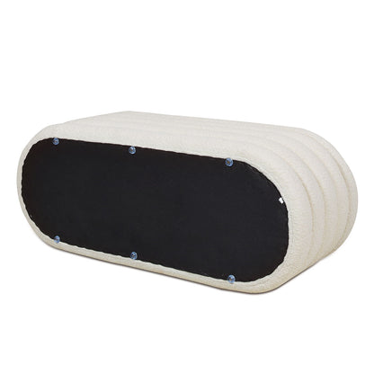 Fuji - Upholstered Oval Storage Bench