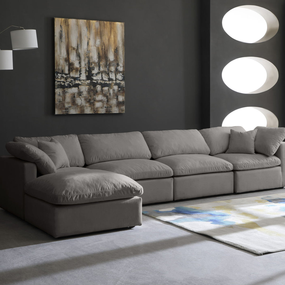 Plush - 5 Piece Modular Sectional